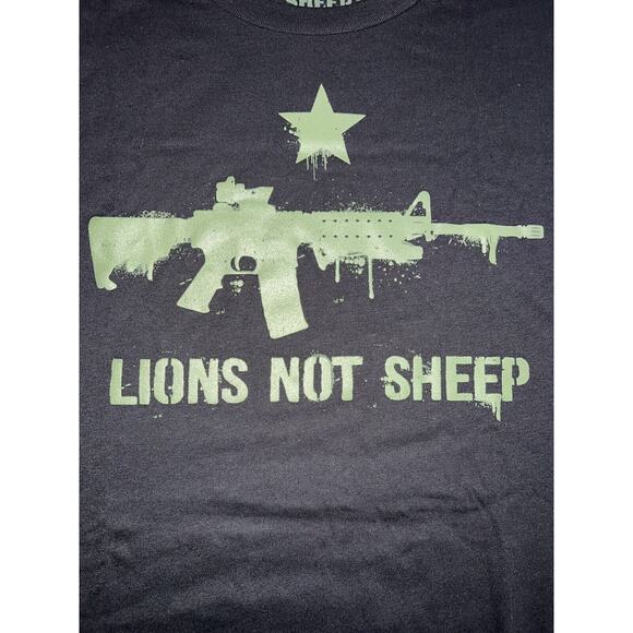 Lions Not Sheep AR-15 Limited Edition t-shirt. NEW xxxl 3XL - Picture 2 of 5